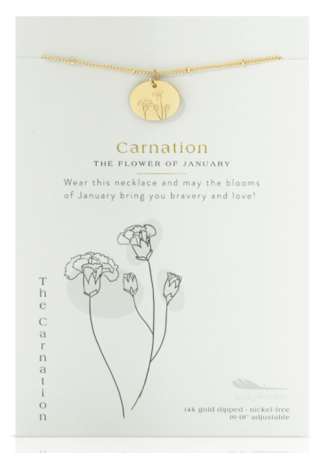 Up To 71% Off Birth Month Flower Pendant Necklace | Groupon