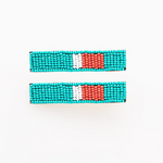 Turquoise + Red