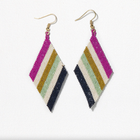 Ink + Alloy Luxe Triangle Beaded Earrings