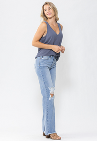 Judy Blue High Waist 90's Straight Jean in Light