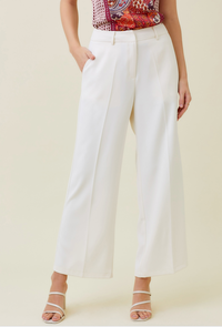 Mystree Tailored Trousers in Off White
