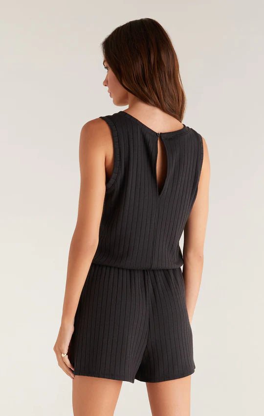 Z Supply Kai Romper in Black