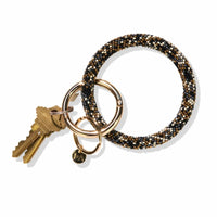 Ink + Alloy Seed Bead Key Ring
