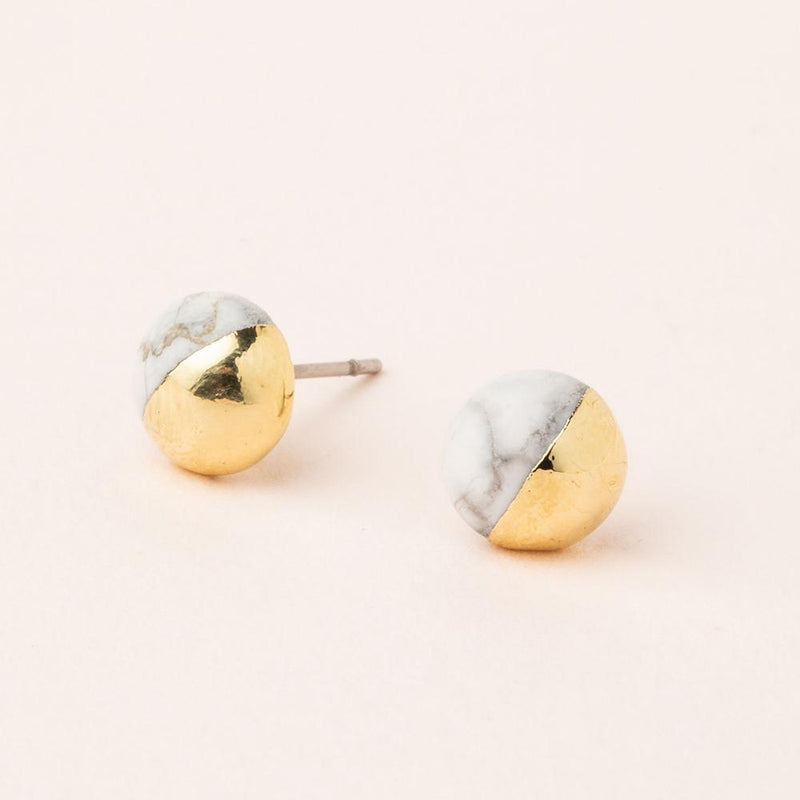 Scout Dipped Stone Stud Earring