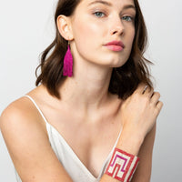 Ink + Alloy Luxe Fringe Beaded Earrings