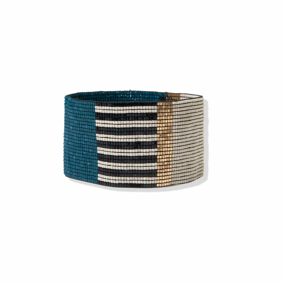 Ink + Alloy Stretch Luxe Beaded Cuff Bracelet